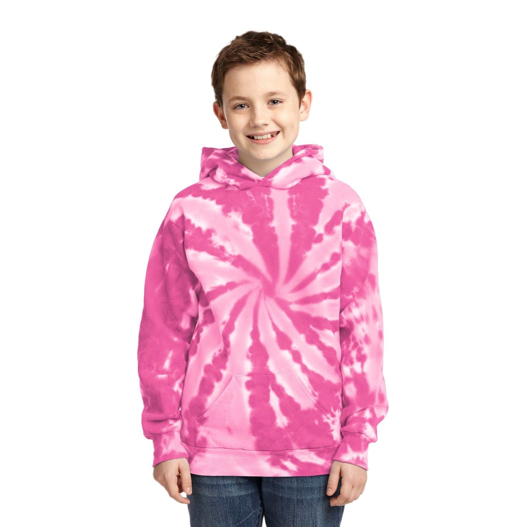 Port & Company-Port & Company® Youth Tie-Dye Pullover Hooded Sweatshirt. PC146Y-MedTech-5